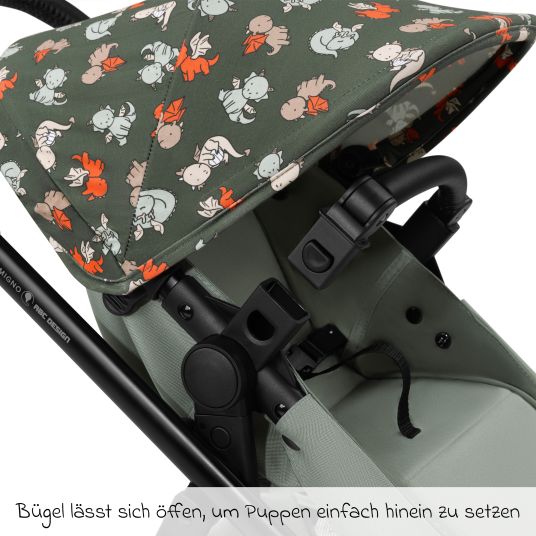 ABC Design Migno doll's pram from 3 years - Dragon