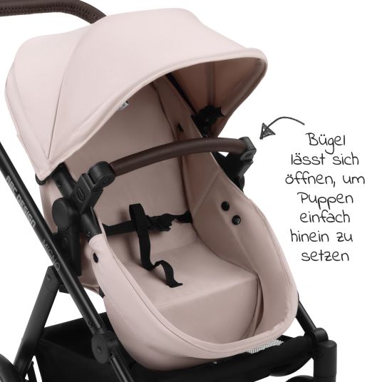 ABC Design Migno doll's pram - from 3 years - Pure Edition - Berry