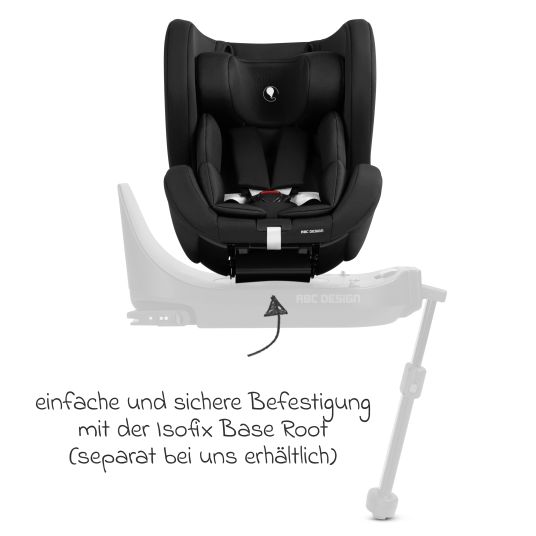 ABC Design Reboarder-Kindersitz Lily i-Size ab Geburt - 4 Jahre (45 cm - 105 cm) inkl. Sitzverkleinerer - Black