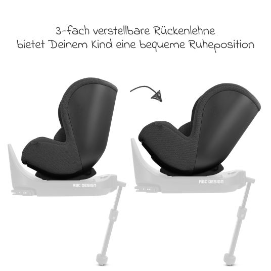 ABC Design Lily i-Size reboarder child seat from birth - 4 years (45 cm - 105 cm) incl. seat reducer - Bubble