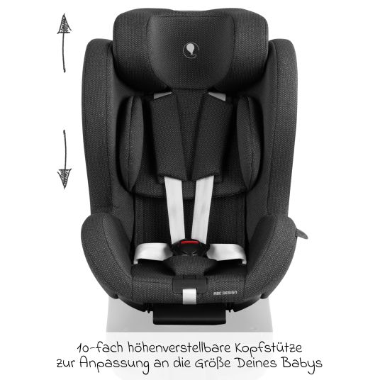 ABC Design Lily i-Size reboarder child seat from birth - 4 years (45 cm - 105 cm) incl. seat reducer - Bubble