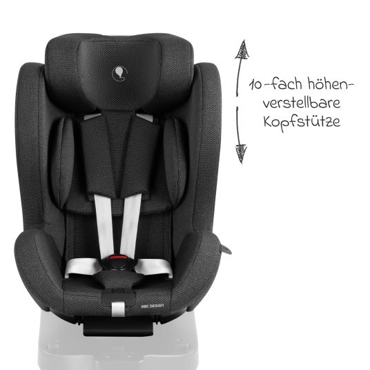 ABC Design Reboarder Lily i-Size child seat (from birth to approx. 4 years) - Bubble