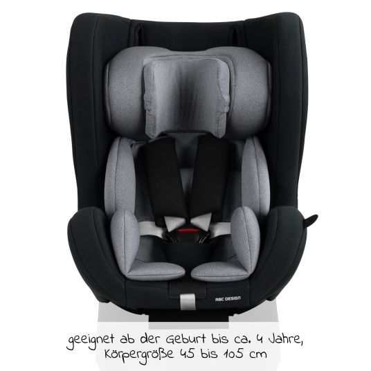 ABC Design Reboarder Lily i-Size child seat (from birth to approx. 4 years) - Graphite