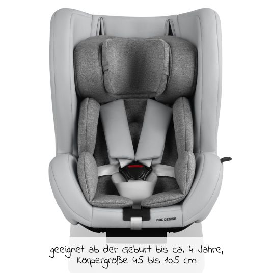ABC Design Reboarder Lily i-Size child car seat (from birth to approx. 4 years) - Pearl