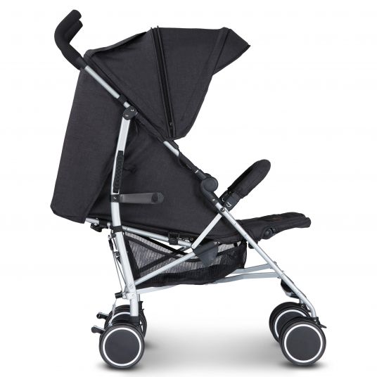 ABC Design Travel Buggy Genoa with recline function - Woven Black