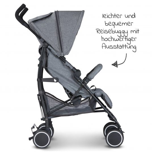 ABC Design Travel buggy Genoa with reclining function - Woven Piano