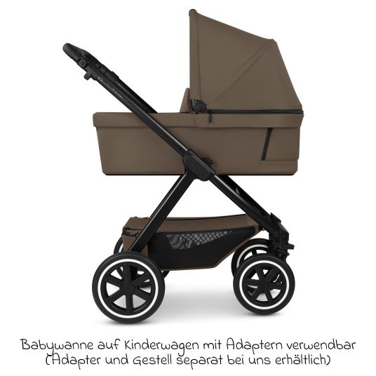 ABC Design Tragewanne für Neugeborene - passend für Zoom, Samba und Salsa Run - Dark Brown