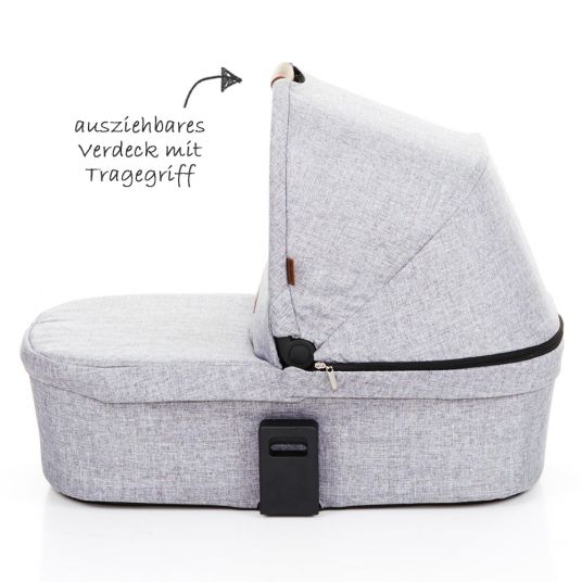 ABC Design Carrycot for Zoom sibling carriage - Graphite Grey