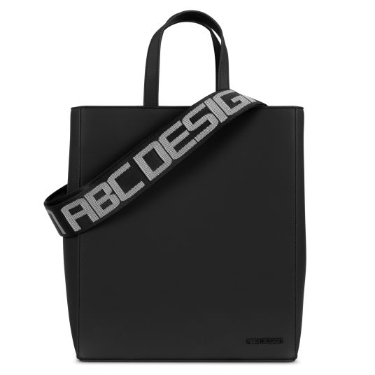 ABC Design Borsa a tracolla Tote Bag Daily con ampi scomparti - Nero