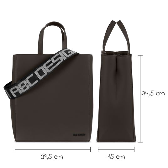 ABC Design Umhängetasche Tote Bag Daily mit großzügigen Staufächern - Dark Brown