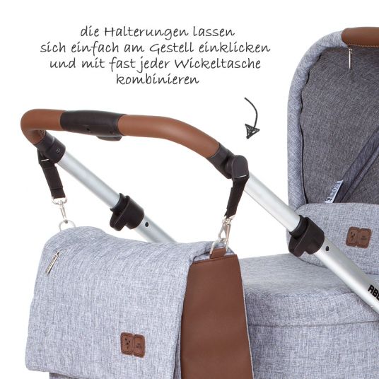 ABC Design Universal Wickeltaschenbefestigung mit Klicksystem (passend für ABC Design Kinderwagen ab Kollektion 2017)
