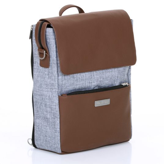 ABC Design Changing backpack City with lid compartment - incl. changing mat and accessories - Graphite Grey