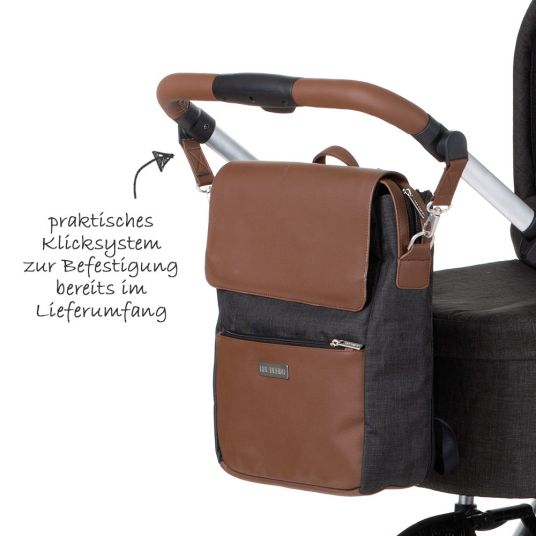 ABC Design Changing backpack City with lid compartment - incl. changing mat and accessories - Piano