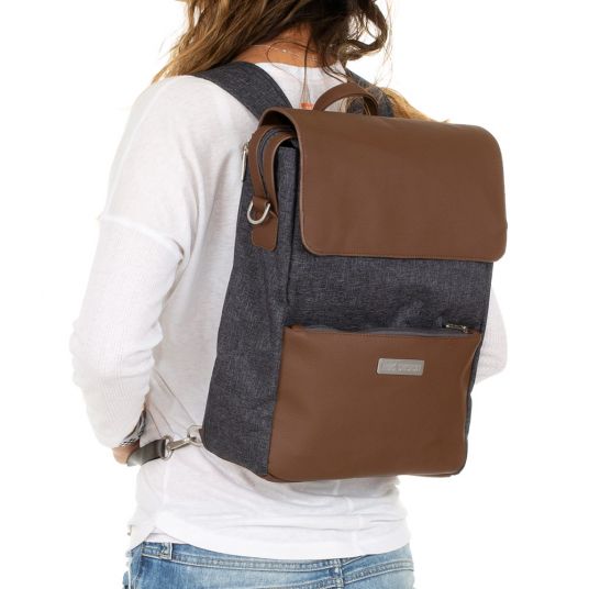 ABC Design Changing backpack City with lid compartment - incl. changing mat and accessories - Street