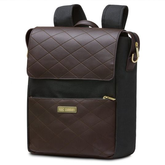 ABC Design Changing backpack City with large lid compartment - incl. changing mat & accessories - Diamond Edition - Champagne