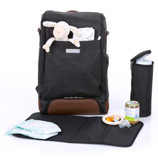 ABC Design Wrap-around backpack Tour with large front compartment - incl. changing mat and accessories - Piano