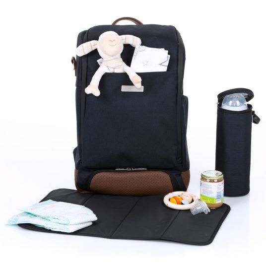 ABC Design Changing backpack Tour with large front compartment - incl. changing mat and accessories - Shadow