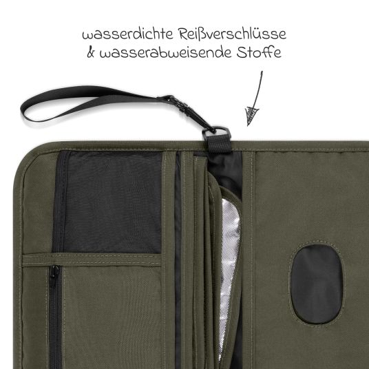 ABC Design Wickelorganizer Multi inkl. Wickelunterlage - Pure - Avocado