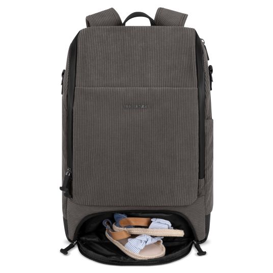 ABC Design Active changing backpack with large front compartment incl. changing mat & accessories - Almond