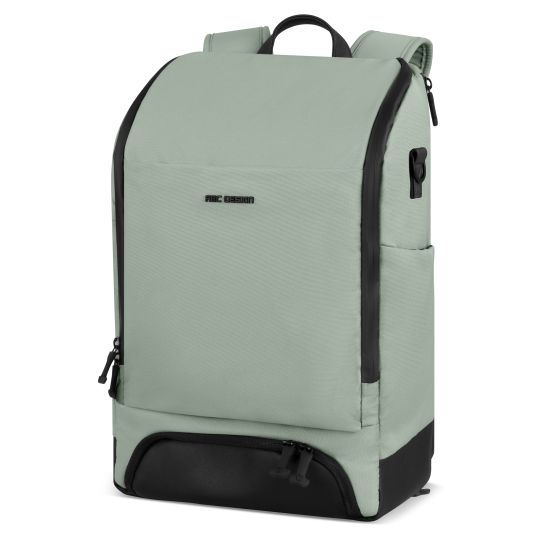 ABC Design Wickelrucksack Active mit großem Frontfach inkl. Wickelunterlage & Zubehör - Pine