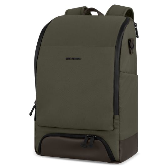 ABC Design Active changing backpack with large front compartment incl. changing mat & accessories - Pure - Avocado