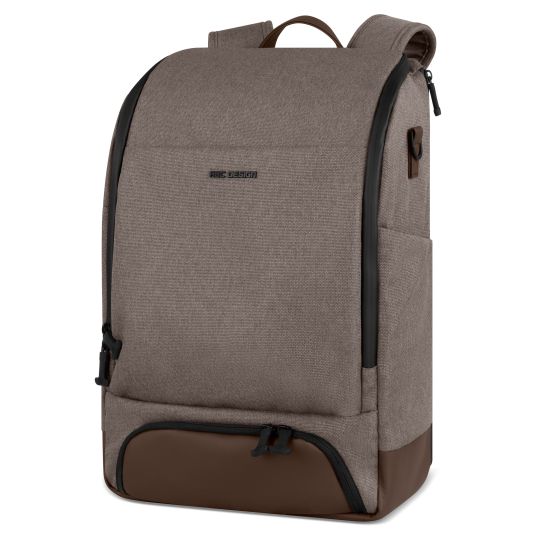 ABC Design Active changing backpack with large front compartment incl. changing mat & accessories - Pure - Nature