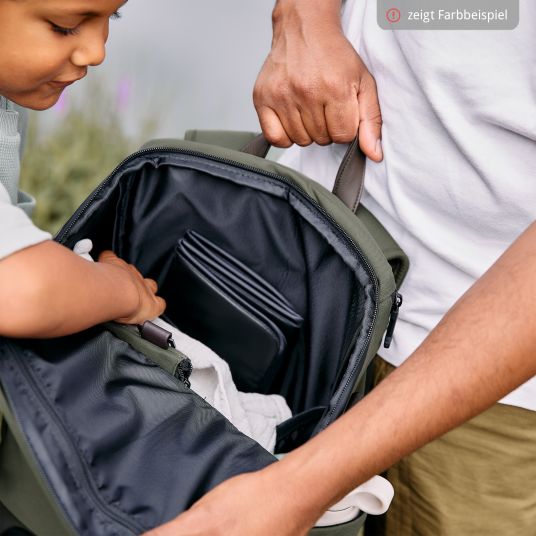 ABC Design Active changing backpack with large front compartment incl. changing mat & accessories - Pure - Nature