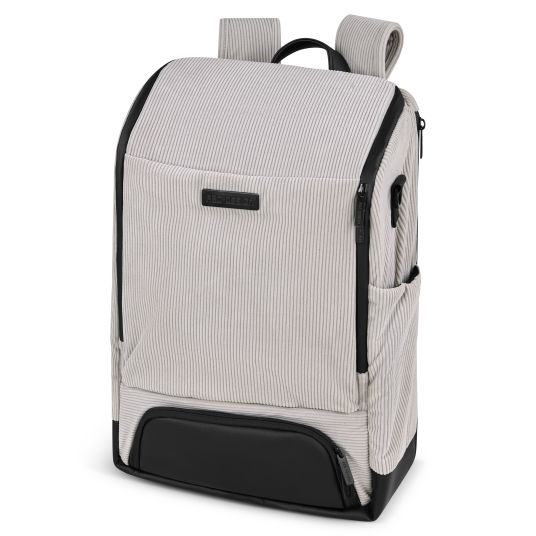 ABC Design Tour changing backpack with large front compartment - incl. changing mat & accessories - Biscuit