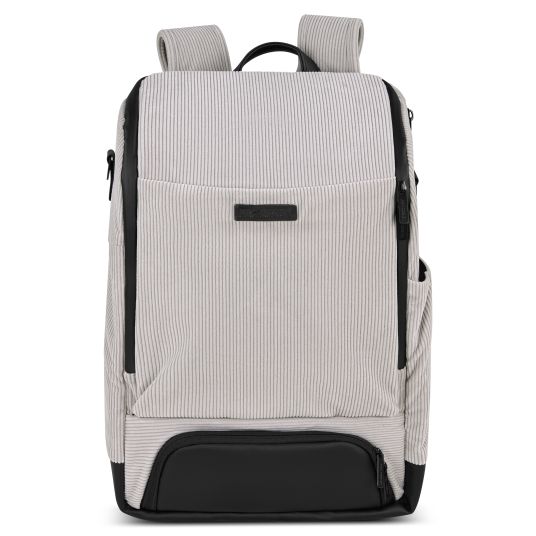 ABC Design Tour changing backpack with large front compartment - incl. changing mat & accessories - Biscuit