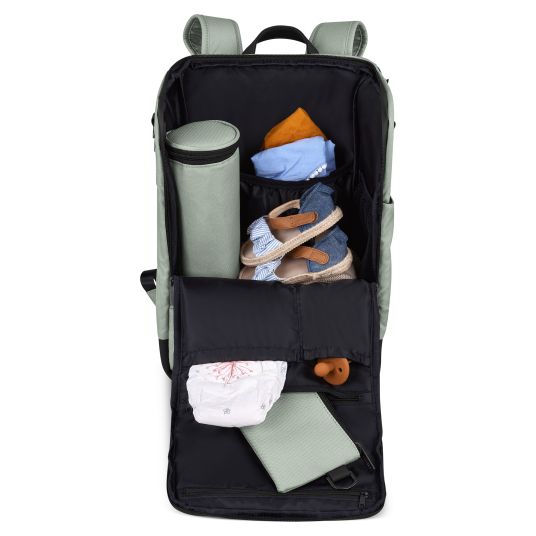 ABC Design Tour changing backpack with large front compartment - incl. changing mat & accessories - Pine