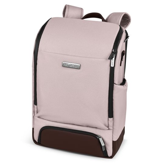 ABC Design Tour changing backpack with large front compartment - incl. changing mat & accessories - Pure Edition - Berry