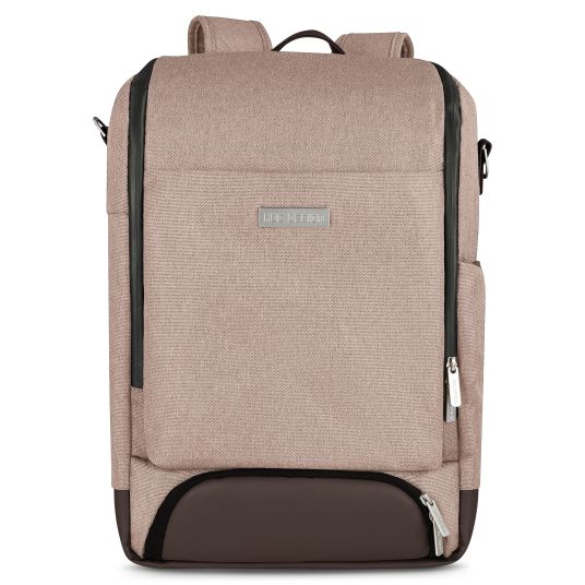 ABC Design Tour changing backpack with large front compartment - incl. changing mat & accessories - Pure Edition - Grain