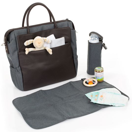 ABC Design Diaper bag Jetset - incl. changing mat, bottle warmer and utensil bag - Mountain