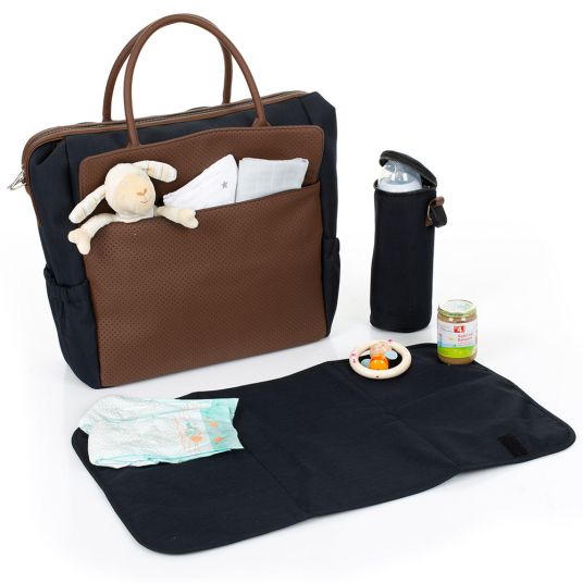 ABC Design Diaper bag Jetset - incl. changing mat, bottle warmer and utensil bag - Shadow