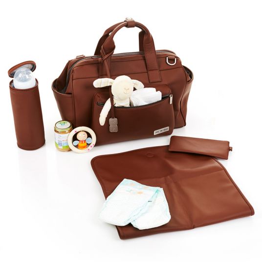 ABC Design Changing Bag Style - incl. changing mat, bottle warmer and utensil bag - Brown
