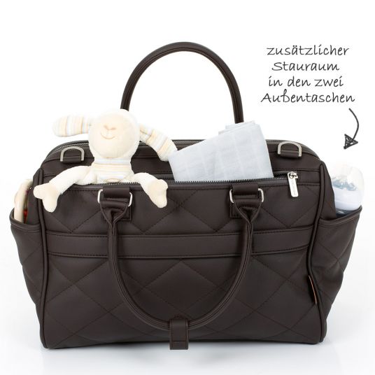 ABC Design Changing bag Style - incl. changing mat, bottle warmer and utensil bag - Dark Brown