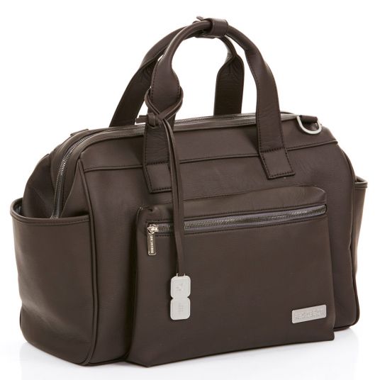 ABC Design Borsa fasciatoio Style - include fasciatoio, scalda biberon e borsa porta utensili - Marrone scuro