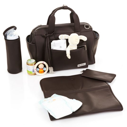 ABC Design Changing Bag Style - incl. changing mat, bottle warmer and utensil bag - Dark Brown