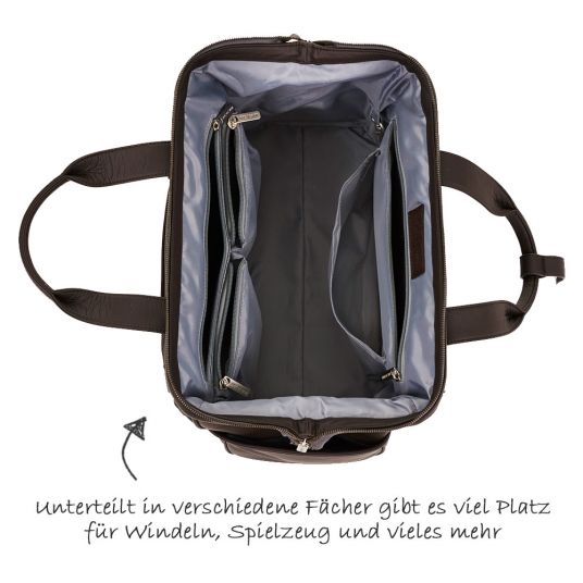 ABC Design Changing Bag Style - incl. changing mat, bottle warmer and utensil bag - Dark Brown