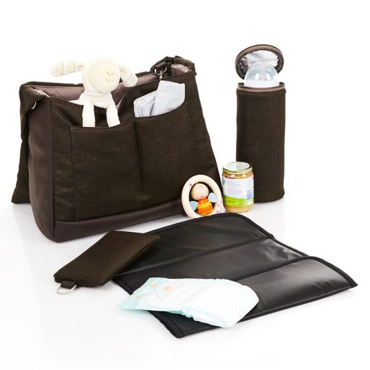 ABC Design Diaper bag Urban - incl. changing mat and bottle warmer - Leaf