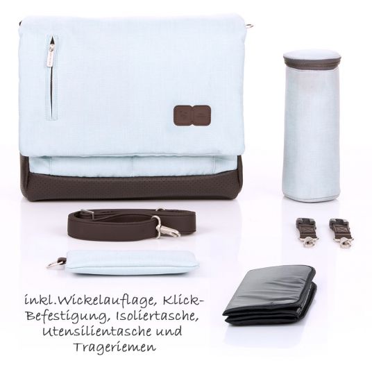 ABC Design Urban diaper bag - incl. changing mat and accessories - Ice