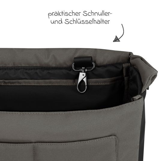 ABC Design Wickeltasche Urban - inkl. Wickelunterlage & viel Zubehör - Cloud