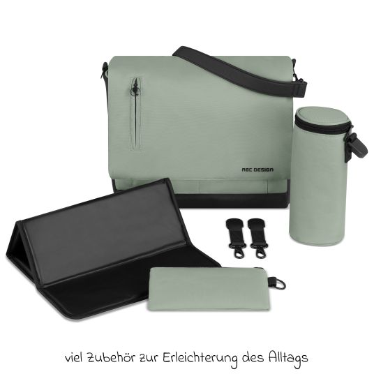 ABC Design Wickeltasche Urban inkl. Wickelunterlage & viel Zubehör - Pine