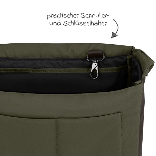 ABC Design Wickeltasche Urban inkl. Wickelunterlage & viel Zubehör - Pure - Avocado