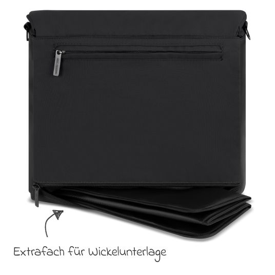 ABC Design Borsa fasciatoio Urban con fasciatoio e tanti accessori - Pure - Coal