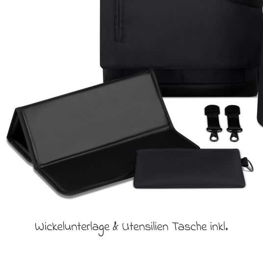 ABC Design Borsa fasciatoio Urban con fasciatoio e tanti accessori - Pure - Coal