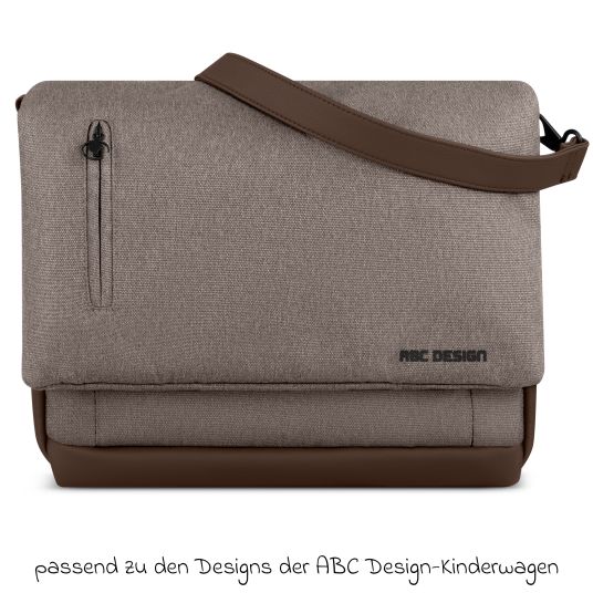 ABC Design Wickeltasche Urban inkl. Wickelunterlage & viel Zubehör - Pure - Nature