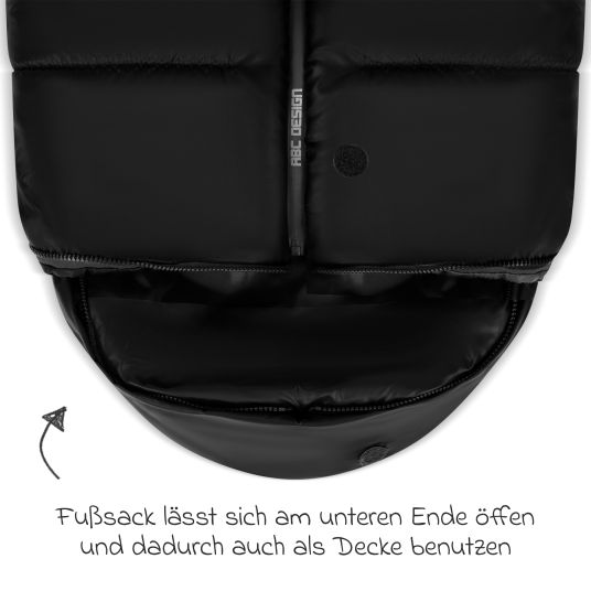 ABC Design Winter-Fußsack für Kinderwagen - Black