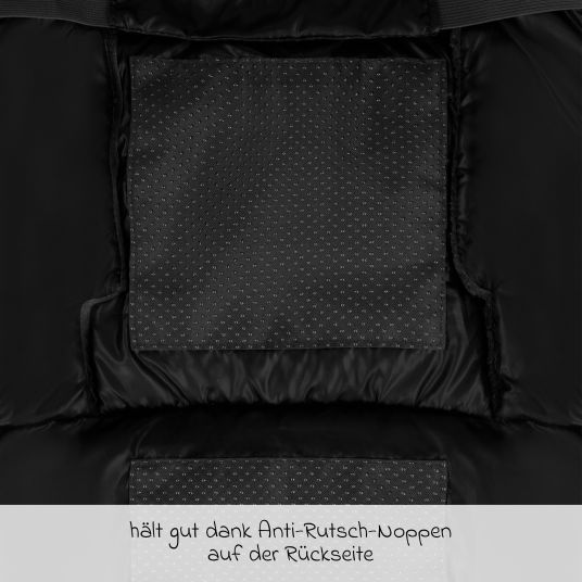 ABC Design Winter-Fußsack für Kinderwagen - Black