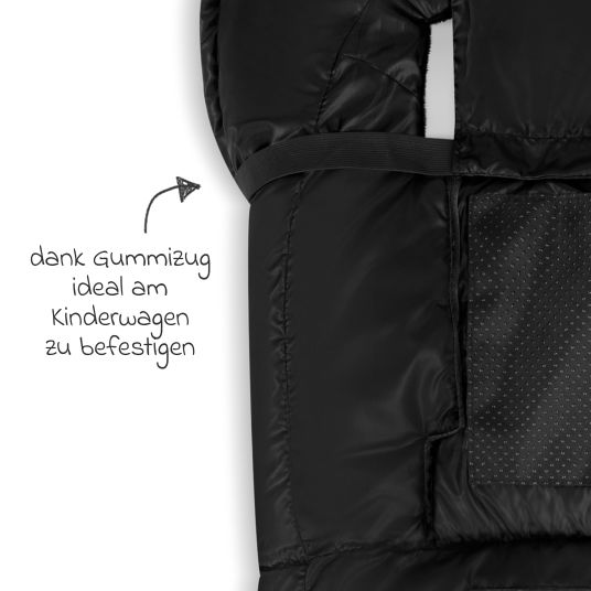 ABC Design Winter-Fußsack für Kinderwagen - Black